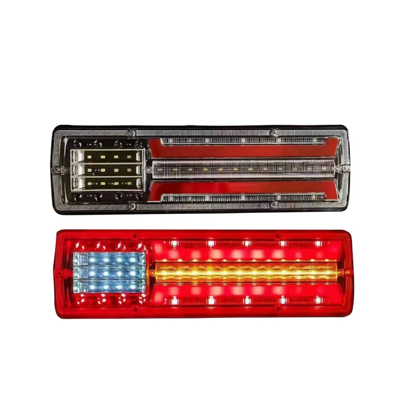 Factory direct sales of new 24V truck rear taillight LED brake signal warning light truck trailer taillight full figure