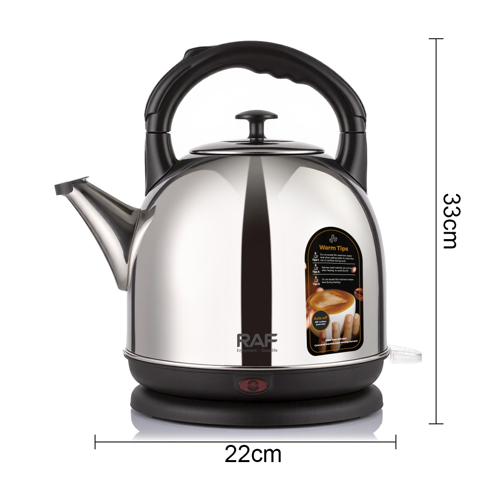 RAF European standard household electric kettle 4.0L, thermos, heat preservation, boiling, electric kettle, automatic power-off Specification drawing