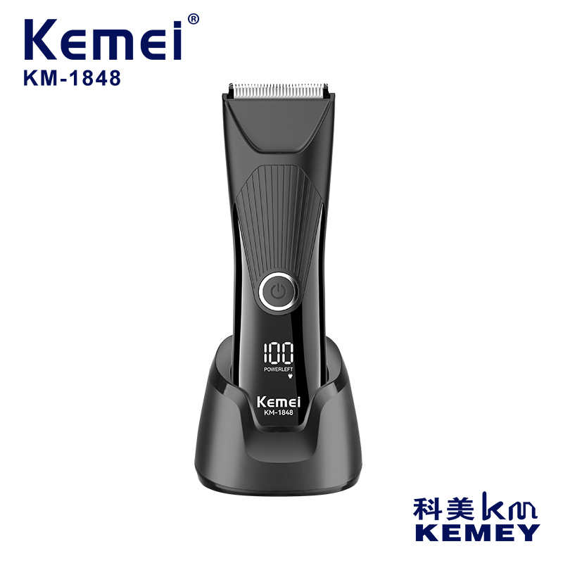 Kemi Km-1848 Body Trimmer, Private Clipper, Base, Digital Display, Usb Charging, Washable, Lighting, Electric Clipper, Hair Clipper, Electric Clipper, Men's Hair Clipper, Trimmer