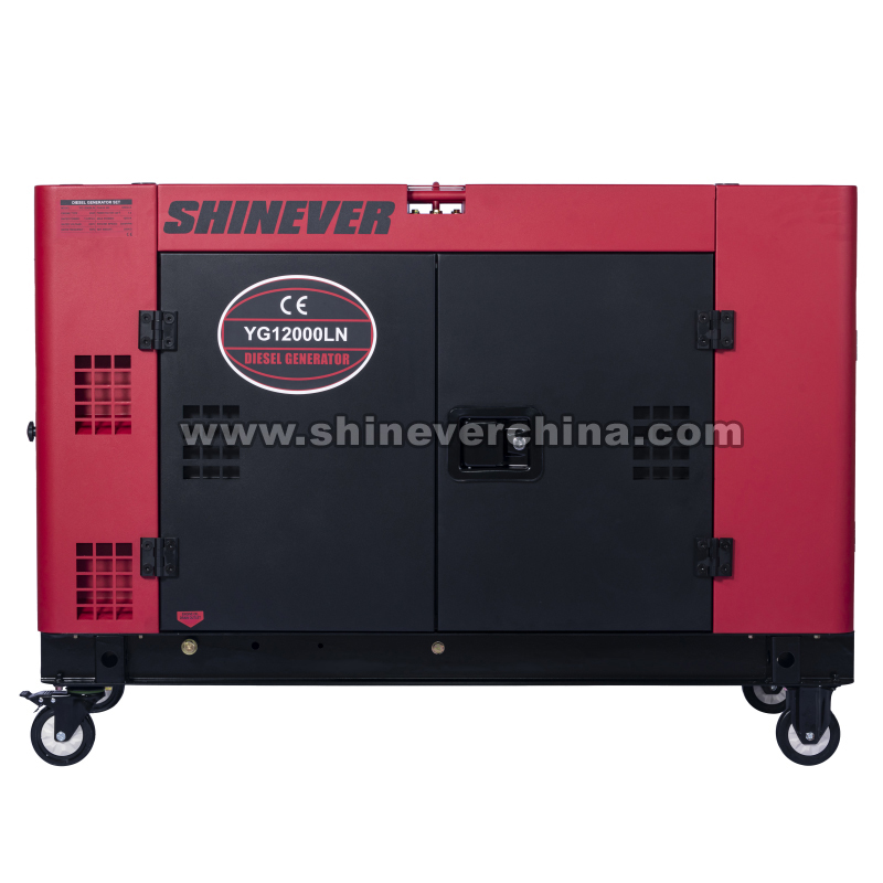 Shinever 新款静音柴油发电机组12KW柴油发电机 YG12000LN