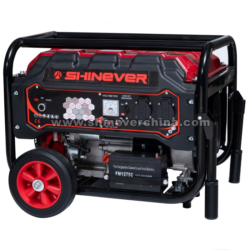 Shinever 汽油发电机 发电机组5KW/6KVA Gasoline generator