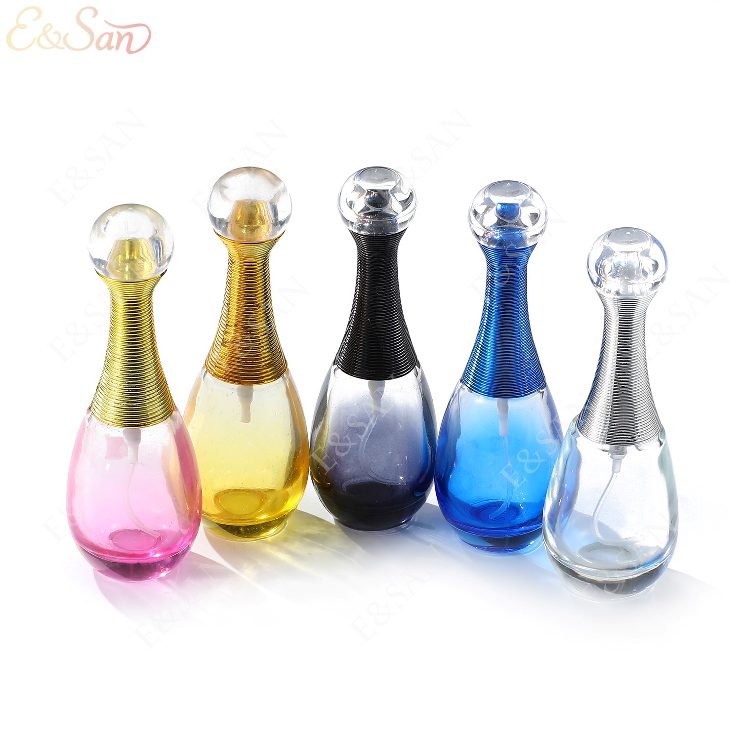 PT002C -20ML 彩色/透明香水瓶订制，玻璃瓶香水盖