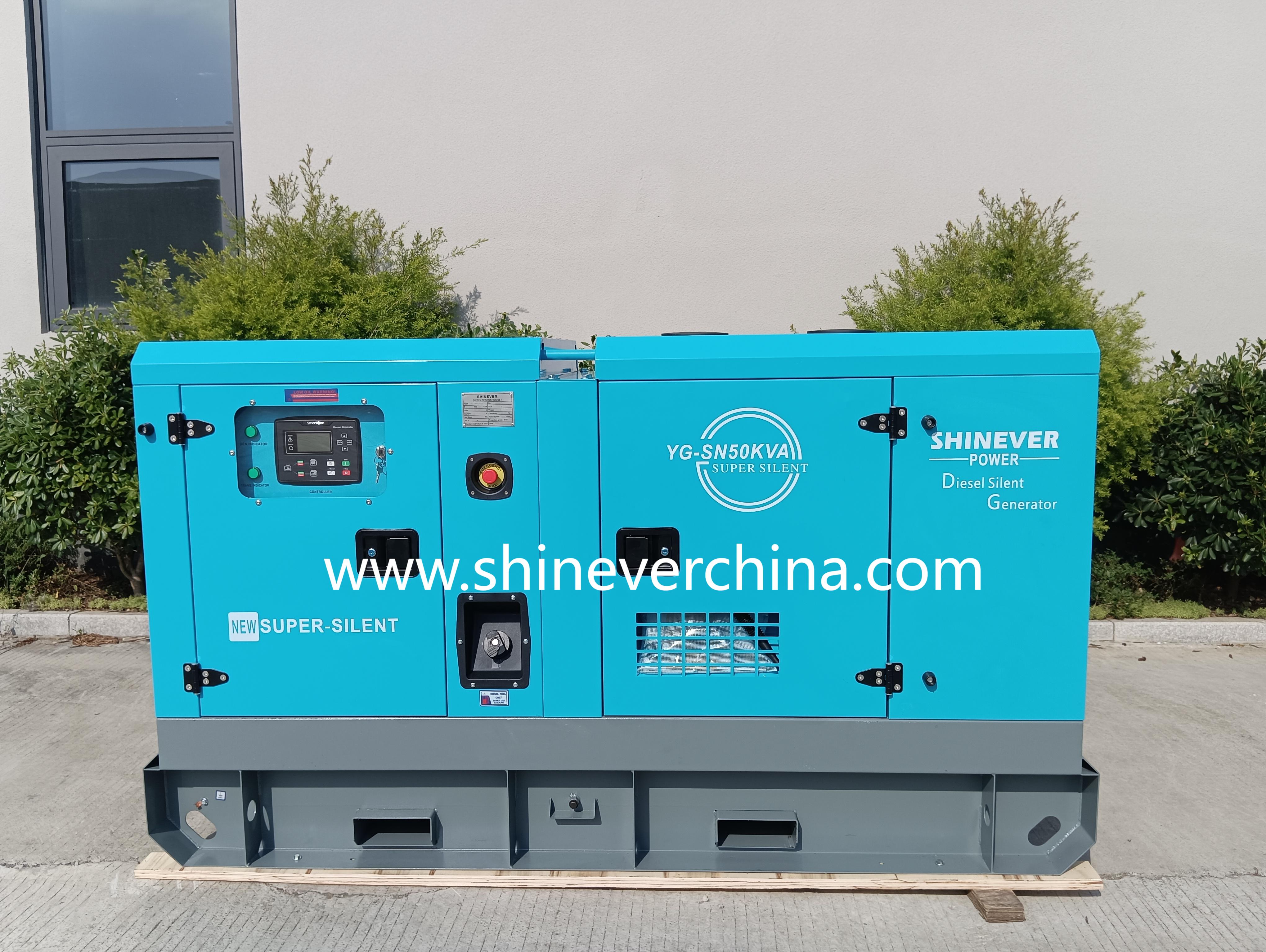 Shinever 柴油发电机组40KW/50KVA 静音款全自动潍柴斯帕金斯发动机 全铜无刷发电机电源