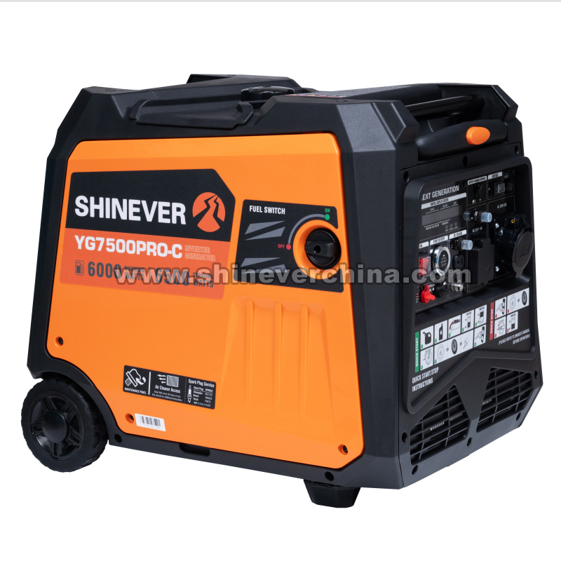 Shinever 汽油变频发电机 gasoline generator 6.5KW YG7500PRO-C