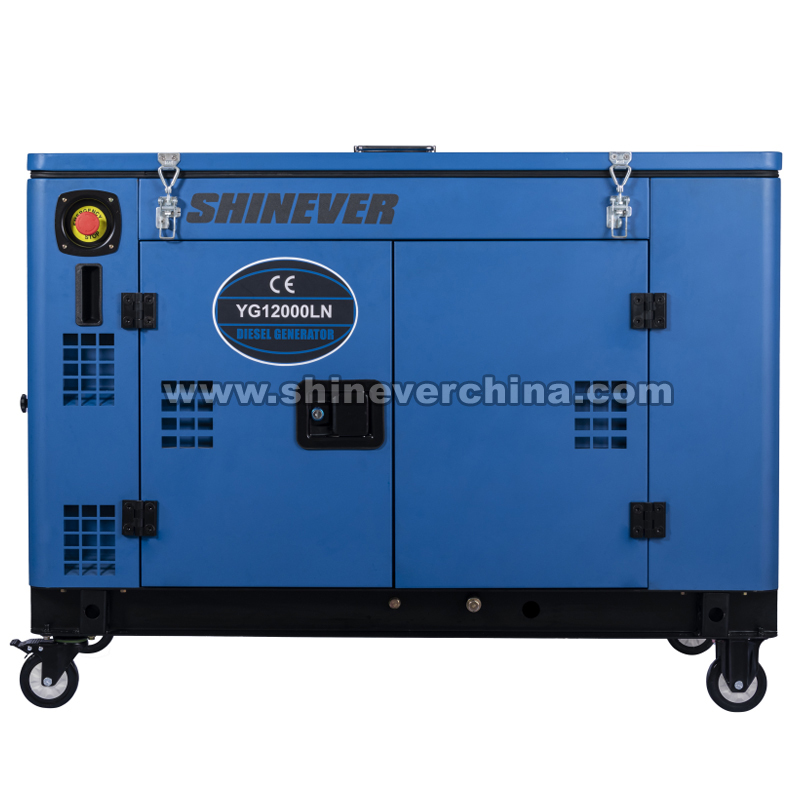 Shinever 12KW低噪音柴油发电机 YG12000LN-F