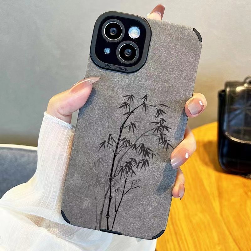 The Bamboo series is suitable for the new 16promax Chinese Wind Dragon Year ultra-thin and high-end style of the iPhone 15 phone case details Picture