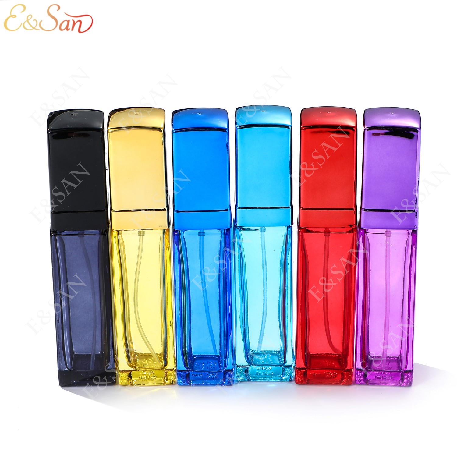 PT079C-15ML 彩色/透明香水瓶订制，玻璃瓶香水盖香水Perfume酷优克护肤品套装jo祖马龙