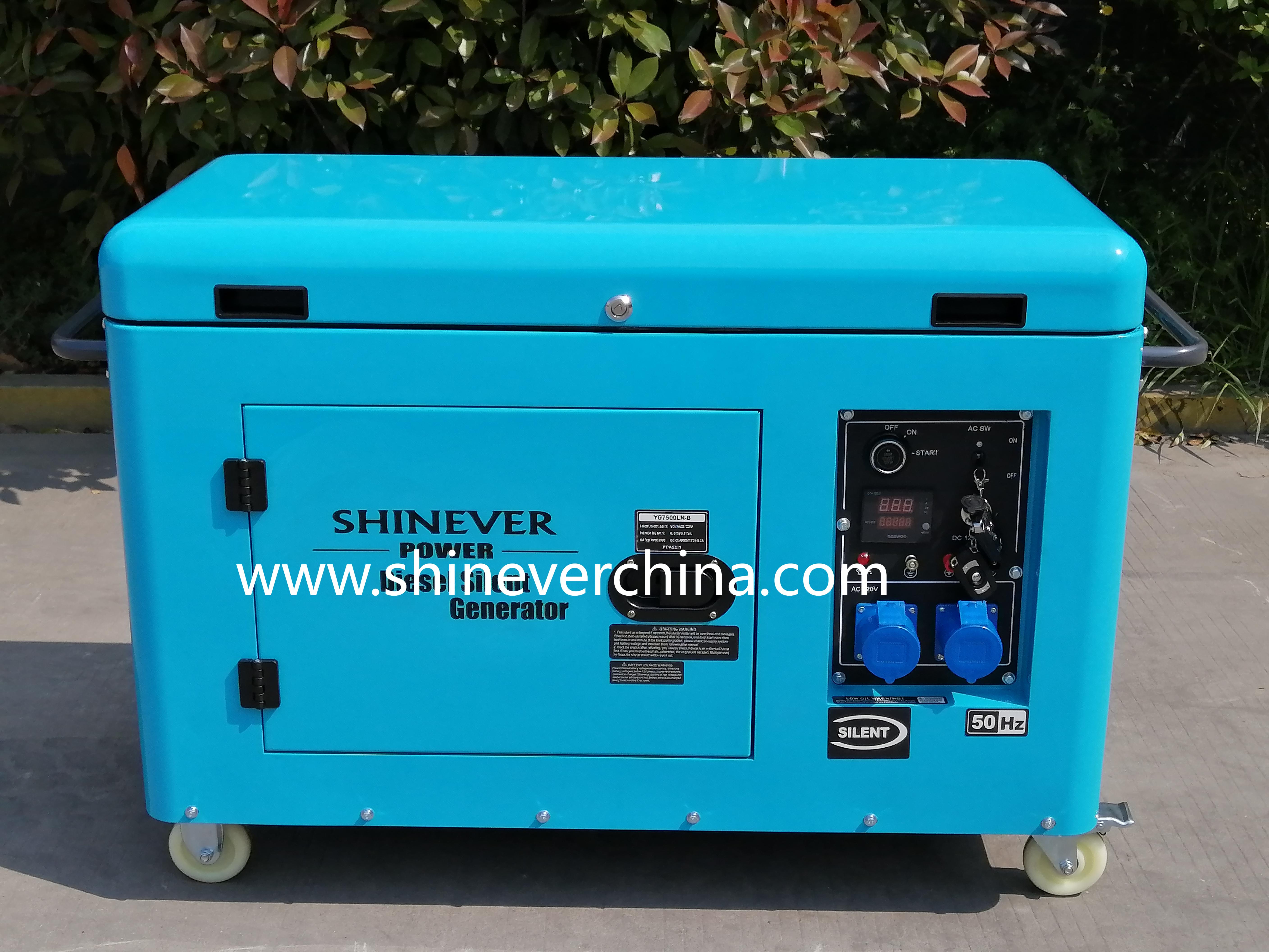 6.5KW/8KVA柴油发电机家用新款静音发电机 YG7500系列