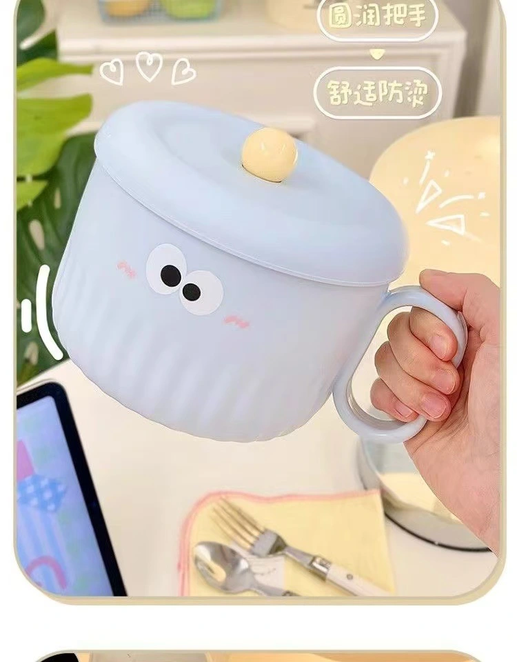 S137-1046 304 stainless steel instant noodle bowl, student dormitory color noodle bowl, large-capacity convenient noodle bowl, heat-resistant cartoon cute soup bowl detail image 11