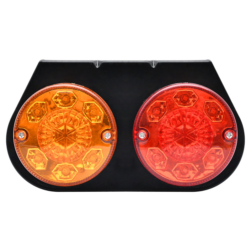 New 12V/24V black and silver shell truck universal rear taillight truck rear taillight side light indicator light signal light Item Picture