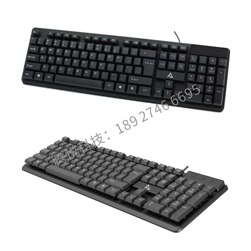 跨境键盘有线办公键盘有线usb键盘笔记本电脑办公键盘 工厂热销 按数量价格面议