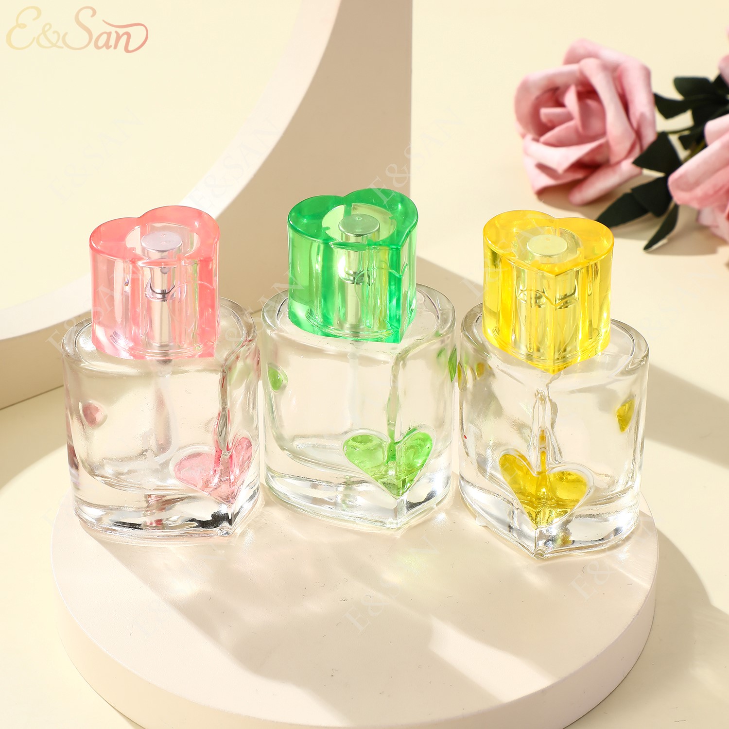 玻璃瓶/香水盖/带塞玻璃瓶/玻璃杯杯子/diy塑料许愿空瓶细节图