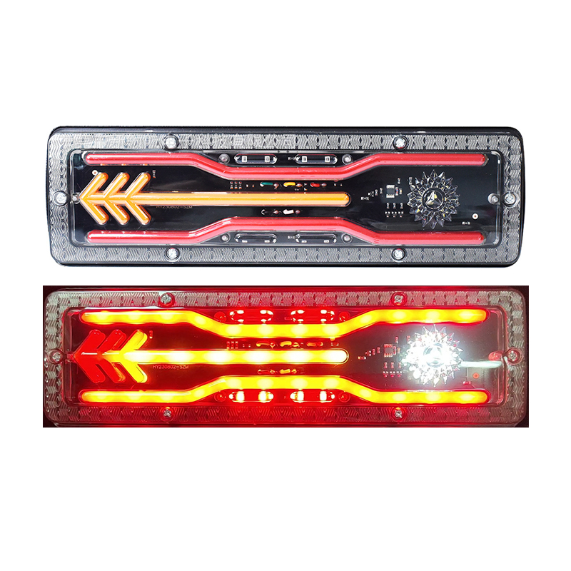 LED vehicle lights, universal taillights for trucks, 12V, 24V, electric vehicles, agricultural vehicles, trucks, tricycles, multi-functional signal lights full figure