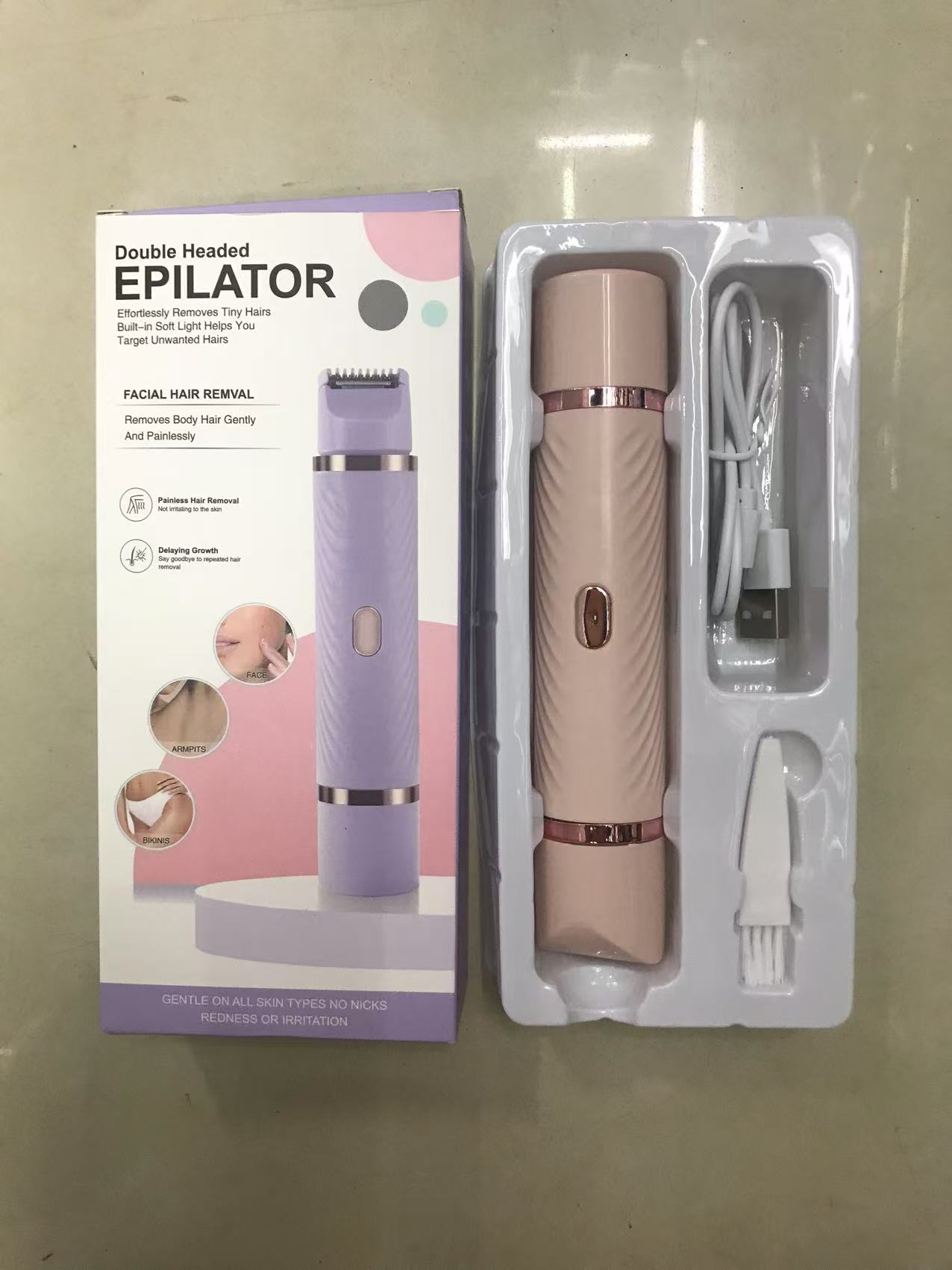 Cross-border hair removal device, women's double-head shaving device, trimmer, electric razor, men's and women's hair removal instrument Item Picture