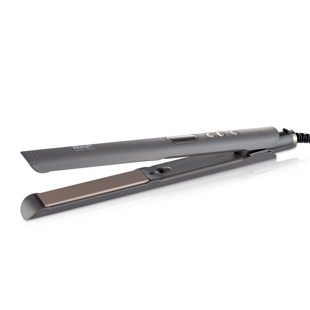 RAF European-standard cross-border temperature-adjustable curling iron, hair straightener, ceramic plate, suitable for both dry and wet straightening and curling, with inward-curved bangs Application Scenario