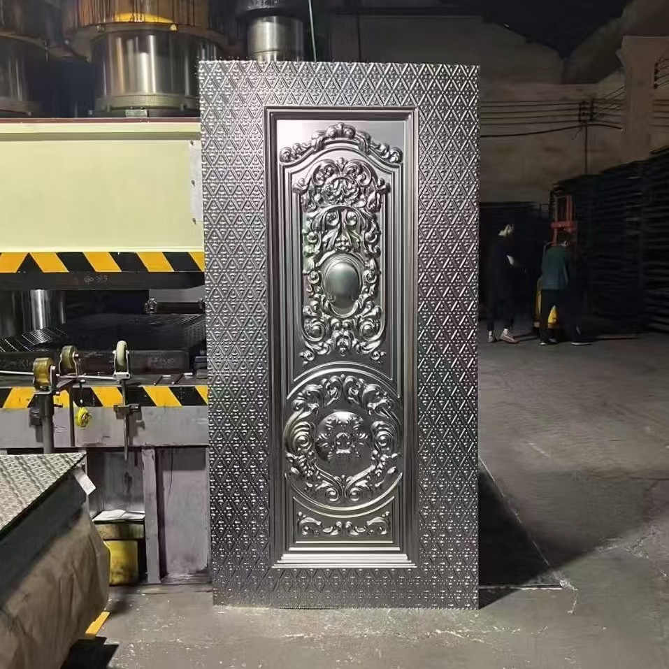 门板 冷轧门板 压花门板 镀锌门板 铁皮压花门面门面板 覆膜门板 防盗门装饰面 门面压花板详情图4