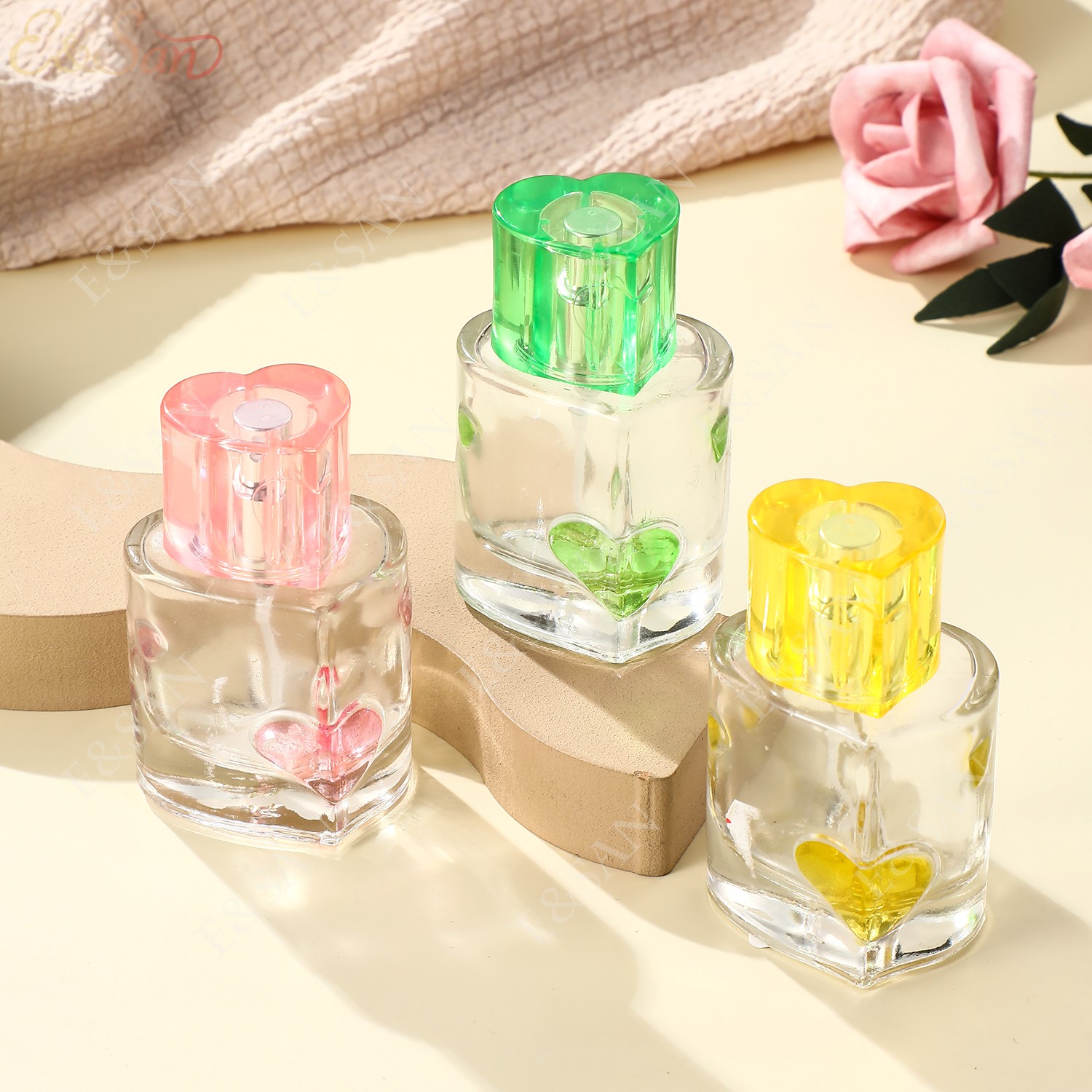 玻璃瓶/香水盖/带塞玻璃瓶/玻璃杯杯子/diy塑料许愿空瓶产品图