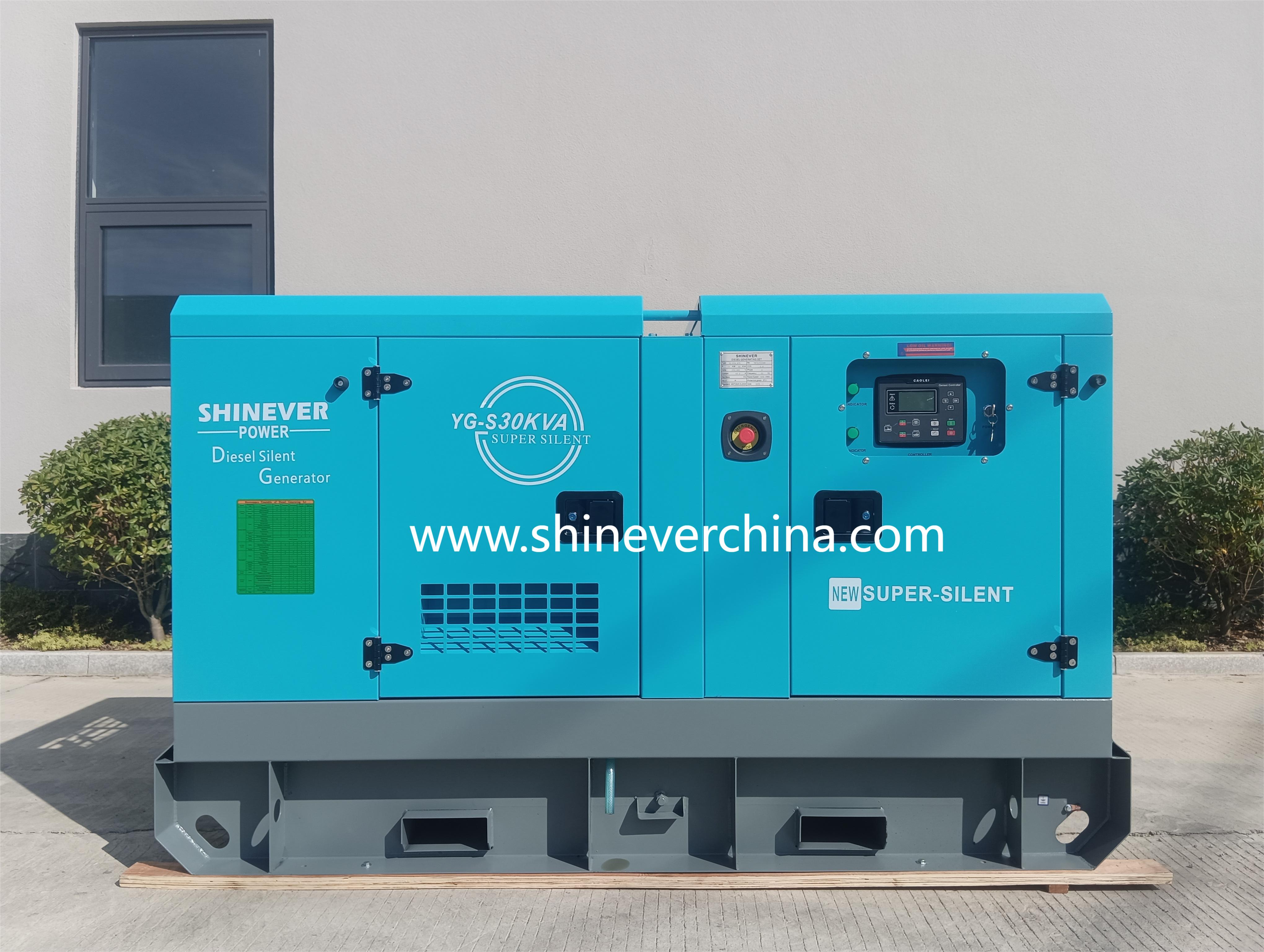Shinever 云内24KW/30KVA 柴油发电机组 全铜无刷发电机 备用电源 潍柴动力发电机柴油发电机组