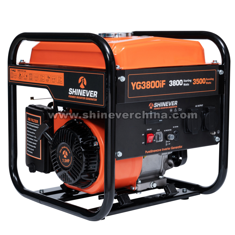 Shinever 汽油变频发电机 inverter generator3.8KW YG3800IF