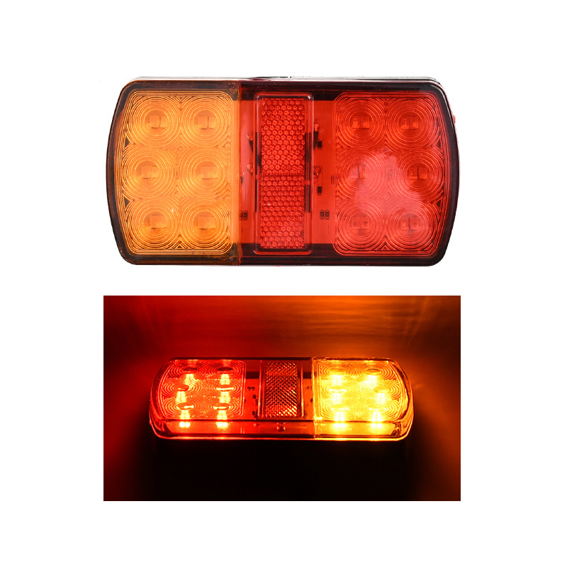 12V / 24V universal LED truck taillights, truck side lights, truck taillights, and bus ground lights are sold directly by the manufacturer full figure