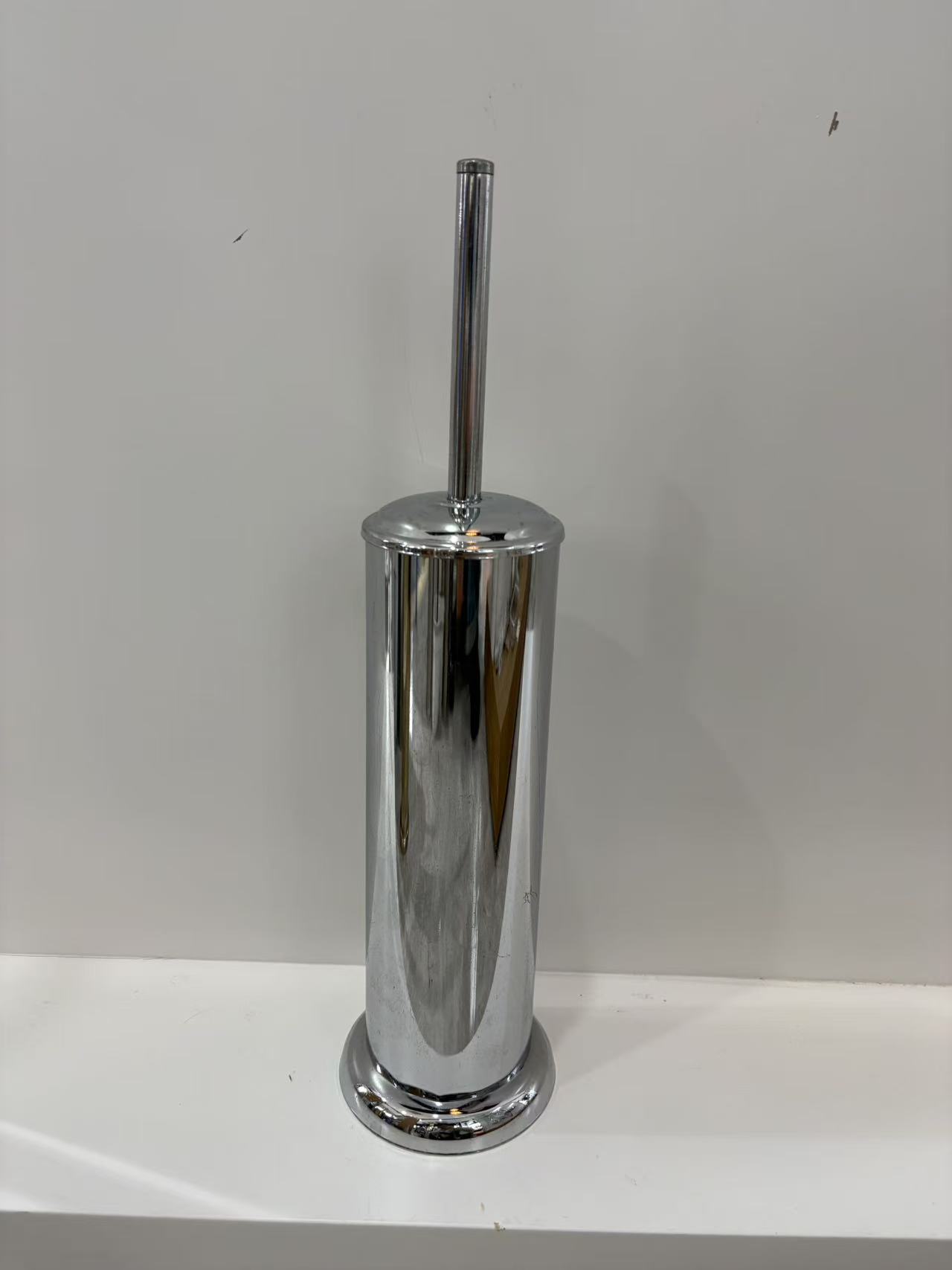 Light luxury toilet brush, no blind spots, stainless steel cleaning brush for bathrooms, high-end anti-odor toilet brush for hotels, no need for drilling