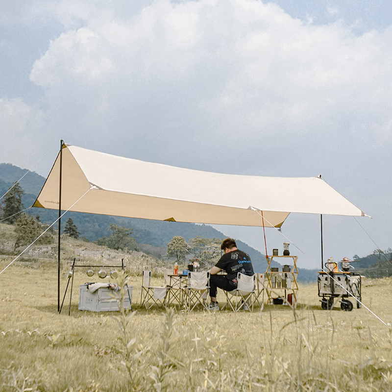 CHANODUG/ Chanoduji Outdoor Leisure sunshade, waterproof Portable canopy, camping Rainproof, multi-person sun protection canopy Item Picture