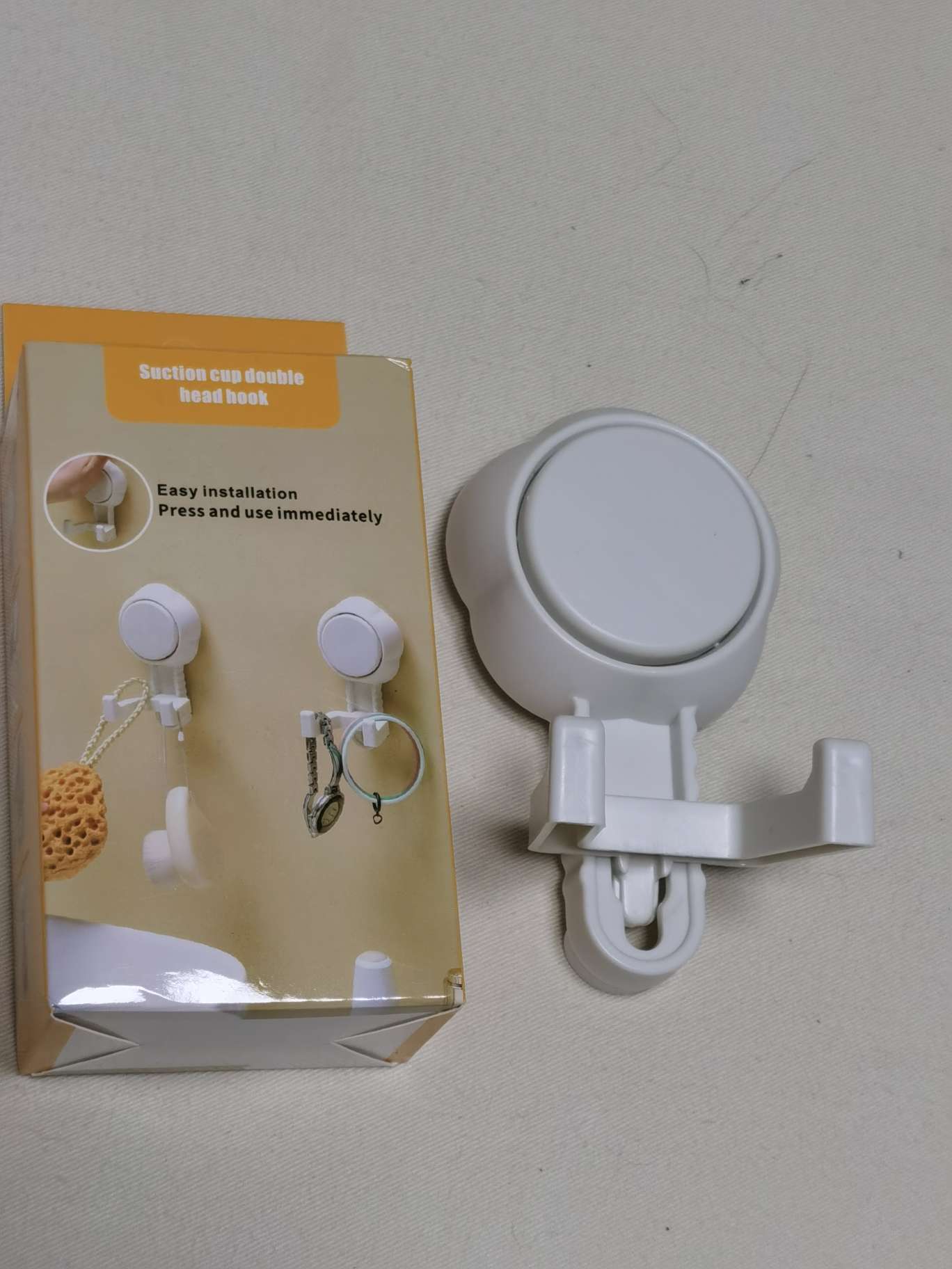 Suction cup hook, no-drilling bathroom door, seamless vacuum adhesive hook, kitchen strong load-bearing towel adhesive hook, hook adhesive hook, no-drilling hook, seamless nail full figure