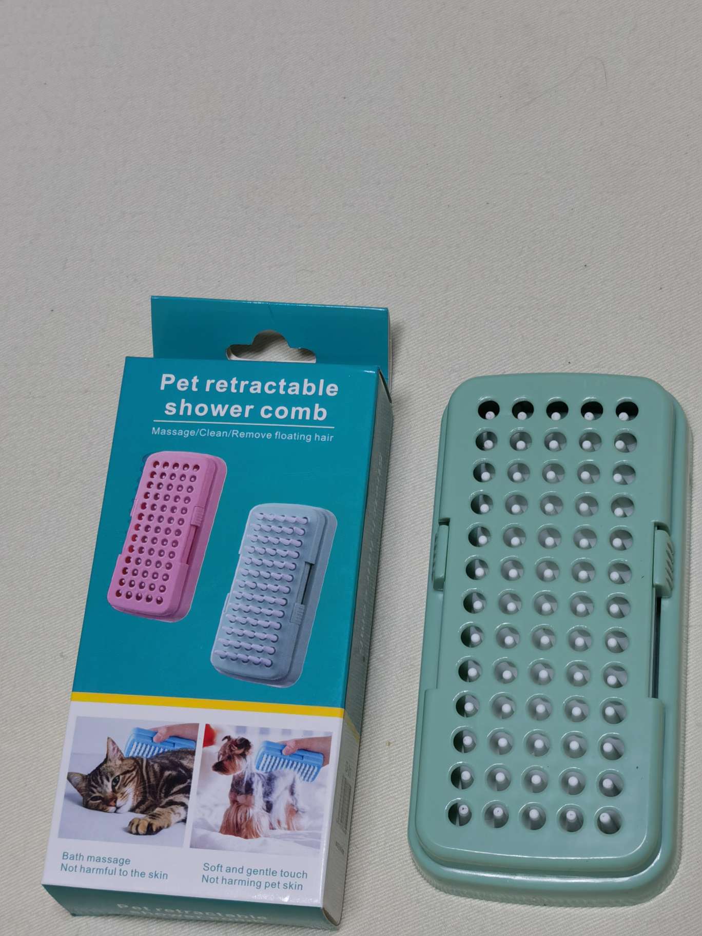 Portable telescopic comb, magic hair combing, cleaning without harming the scalp, hairdressing comb, smooth hair washing comb, pet brush undefined