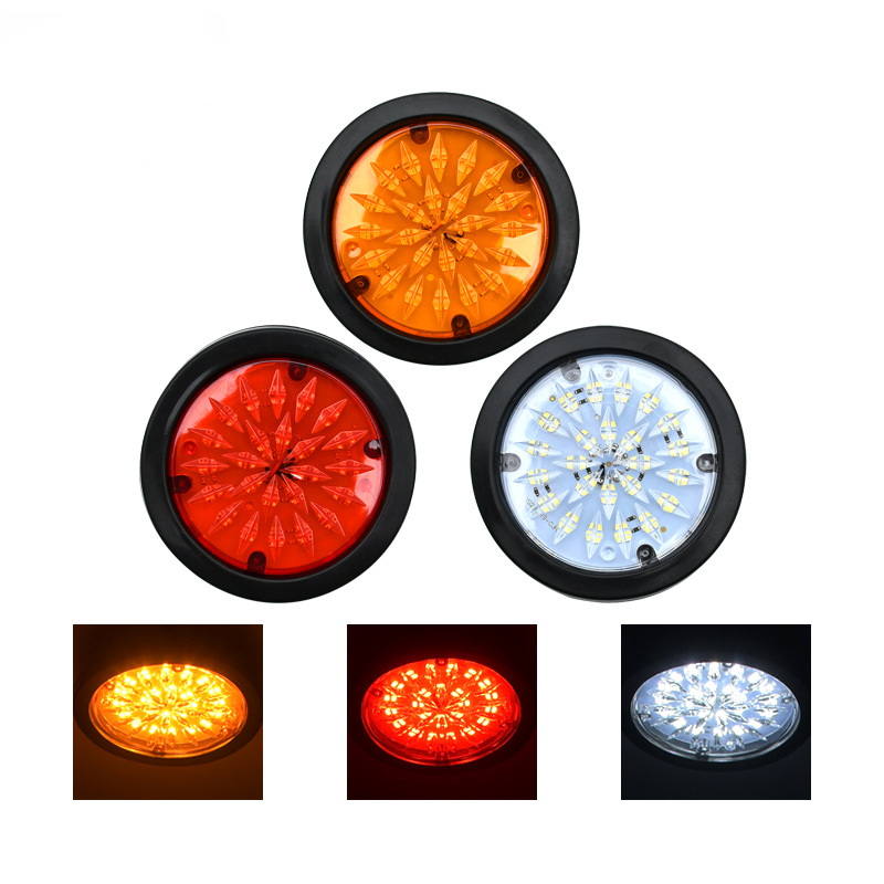 24V general truck taillights, CIMC Diamond single-lamp truck taillights, truck taillight signal lights Factory direct sales full figure