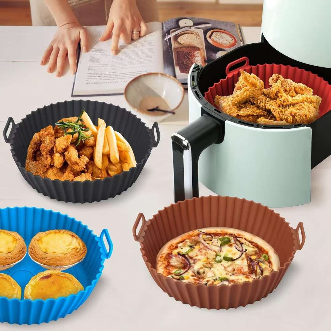 Silicone air fryer, silicone baking tray, square microwave oven, oven, chicken roasting tray, square baking pad, wholesale, insulated lunch box, bucket, bento box undefined