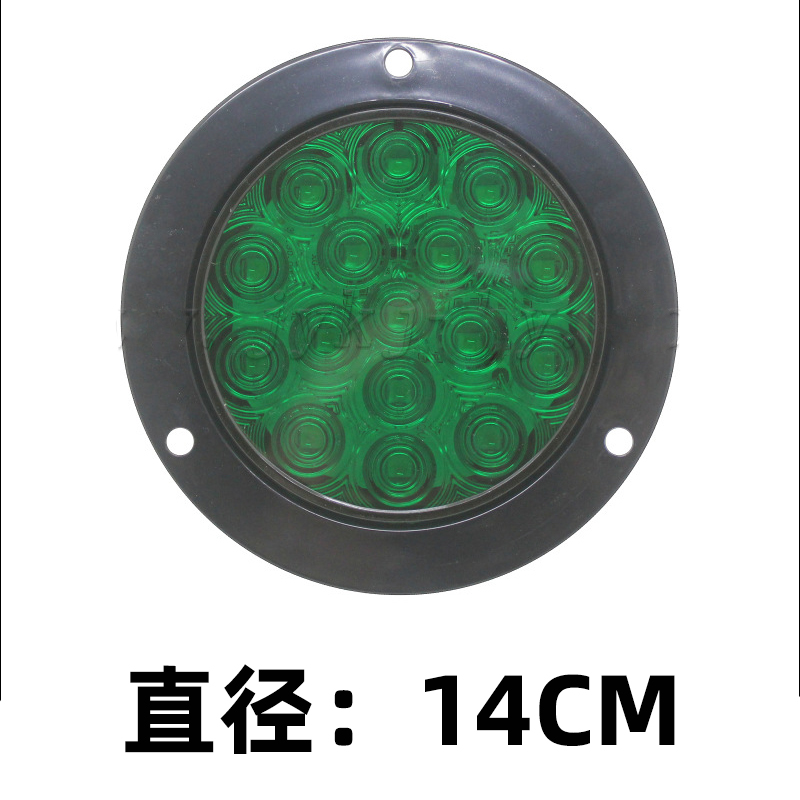 General truck trailer taillights, side lights, round taillights, truck led lights, 4-inch truck led lights, color-block single lights, factory direct sales details Picture