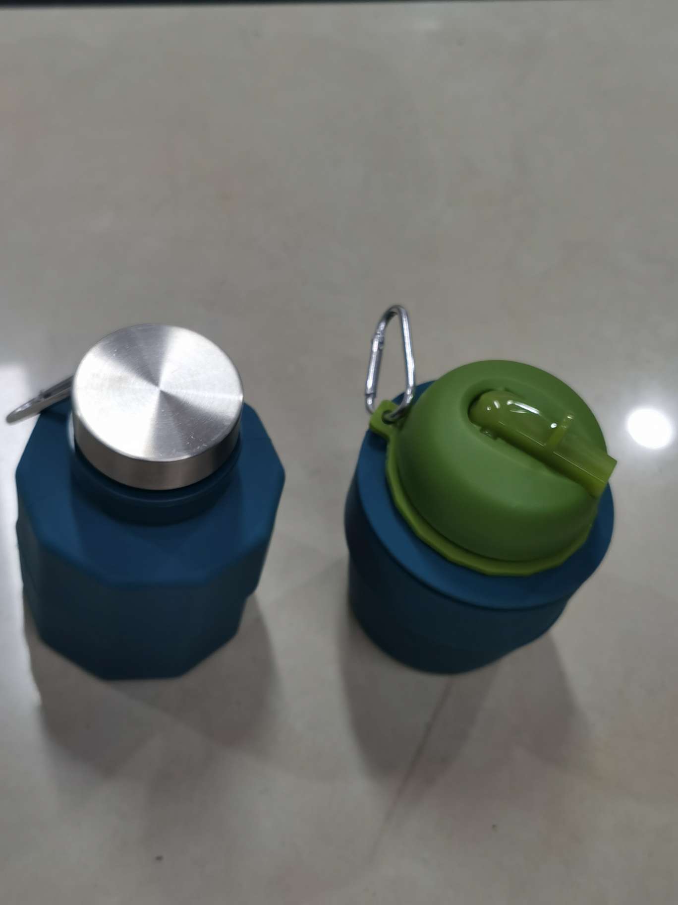 Silicone food-grade water cups, travel sports water bottles, outdoor silicone folding cups, large-capacity children's telescopic silicone cups undefined