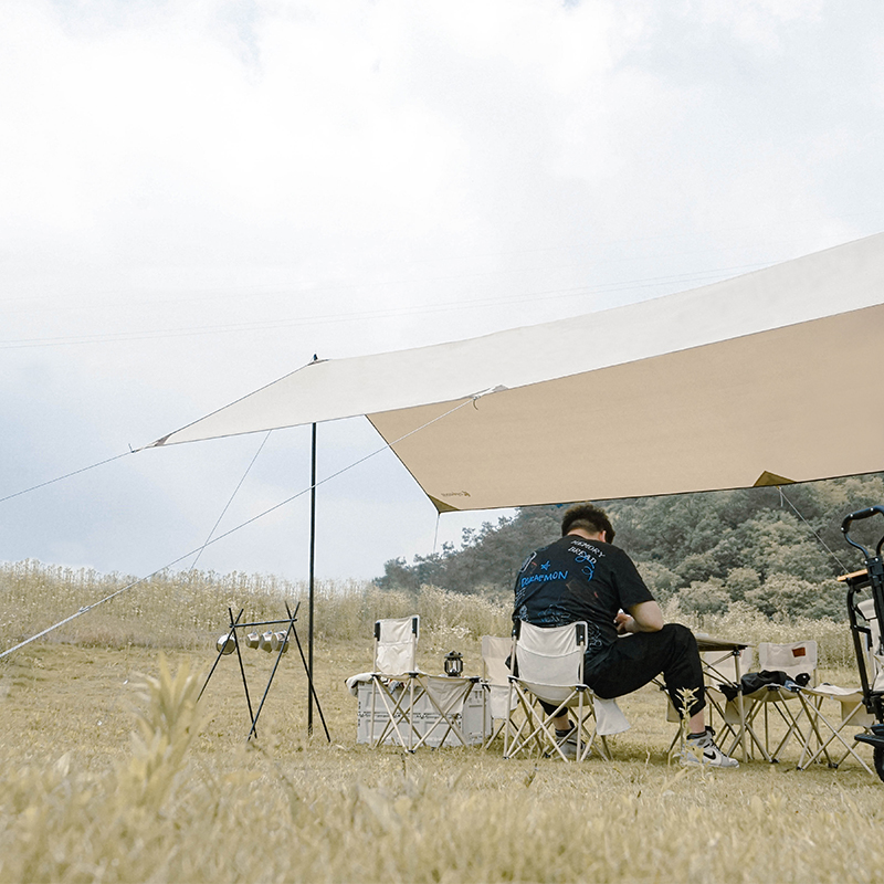 CHANODUG/ Chanoduji Outdoor Leisure sunshade, waterproof Portable canopy, camping Rainproof, multi-person sun protection canopy Application Scenario