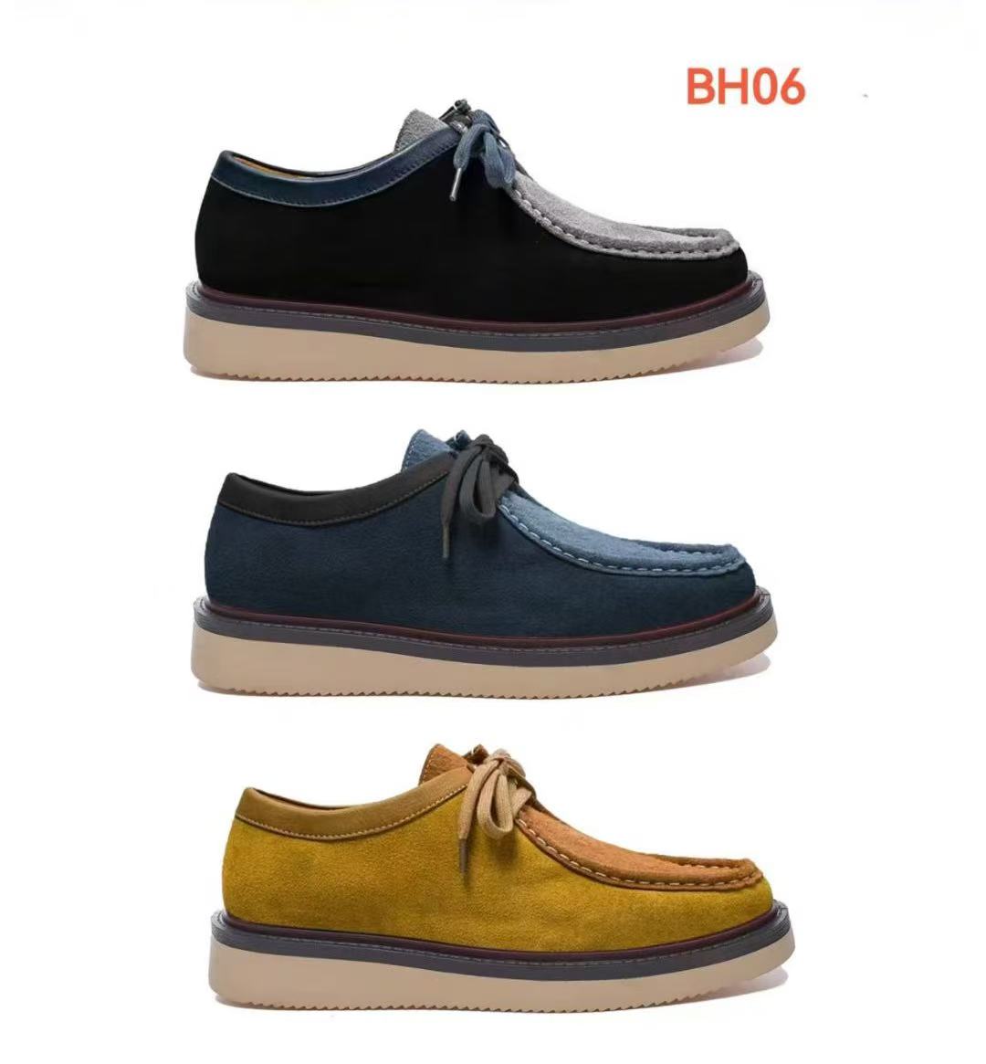 男士休闲鞋 麂皮材质黑白棕，咖啡棕等色 轻便舒适