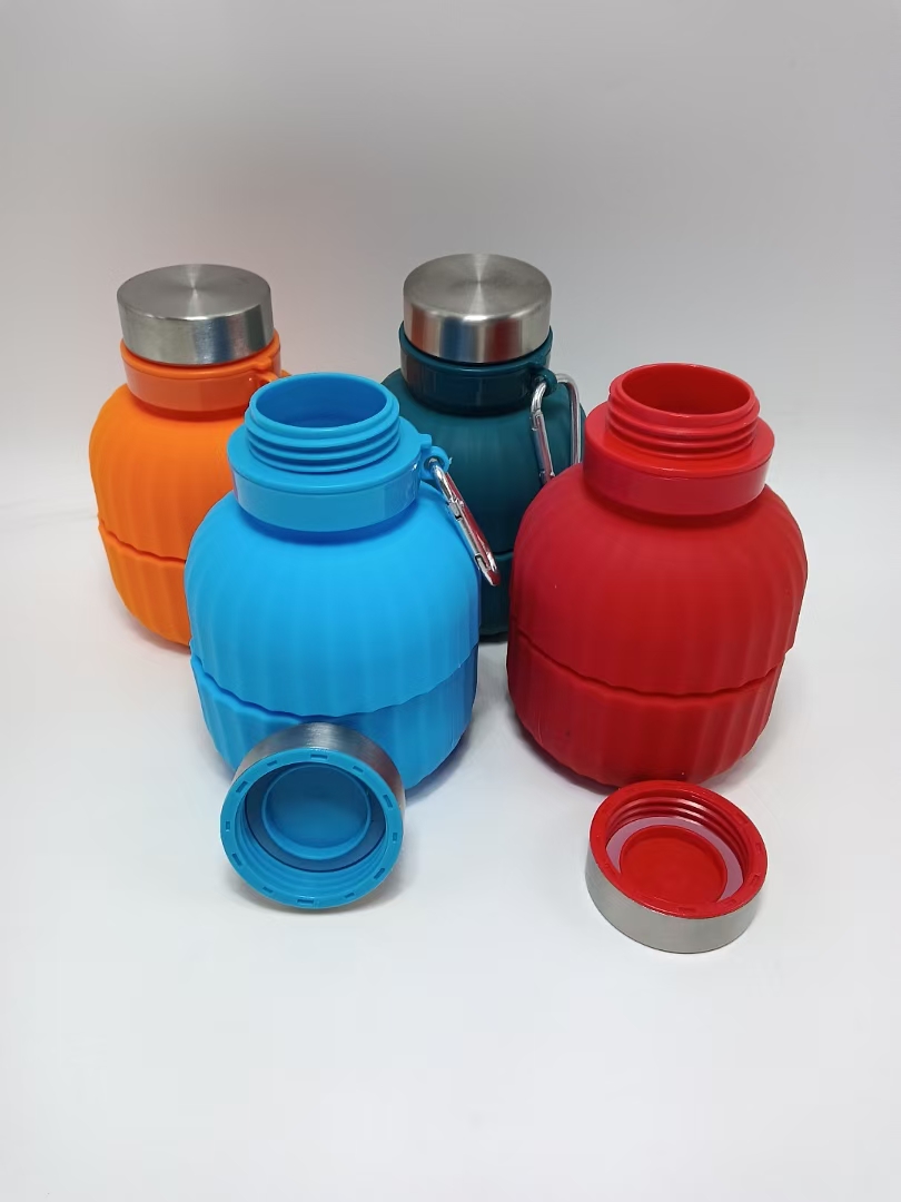 Silicone food-grade water cups, travel sports water bottles, outdoor silicone folding cups, large-capacity children's telescopic silicone cups undefined
