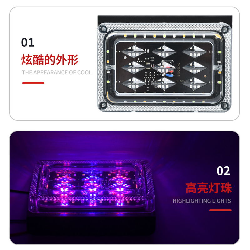 New diamond Flash 24VLED universal truck taillight, strobe fog lamp, truck taillight Specification drawing