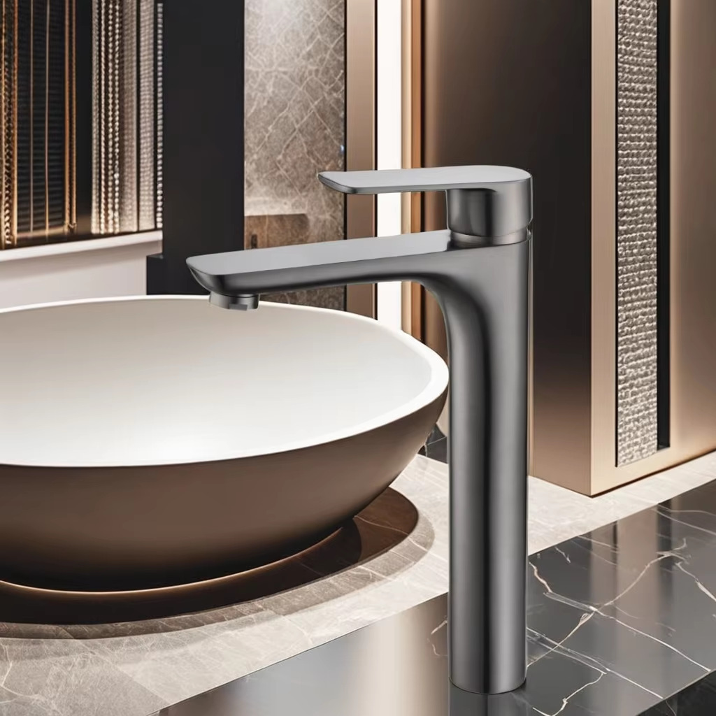 冷热加高面盆洗脸盆高脚水龙头