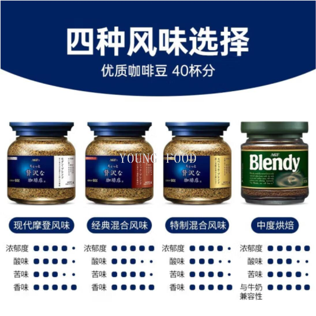 包邮！日本AGF Blendy冻干速溶无砂糖黑咖啡粉80g豹哥进口零食详情4