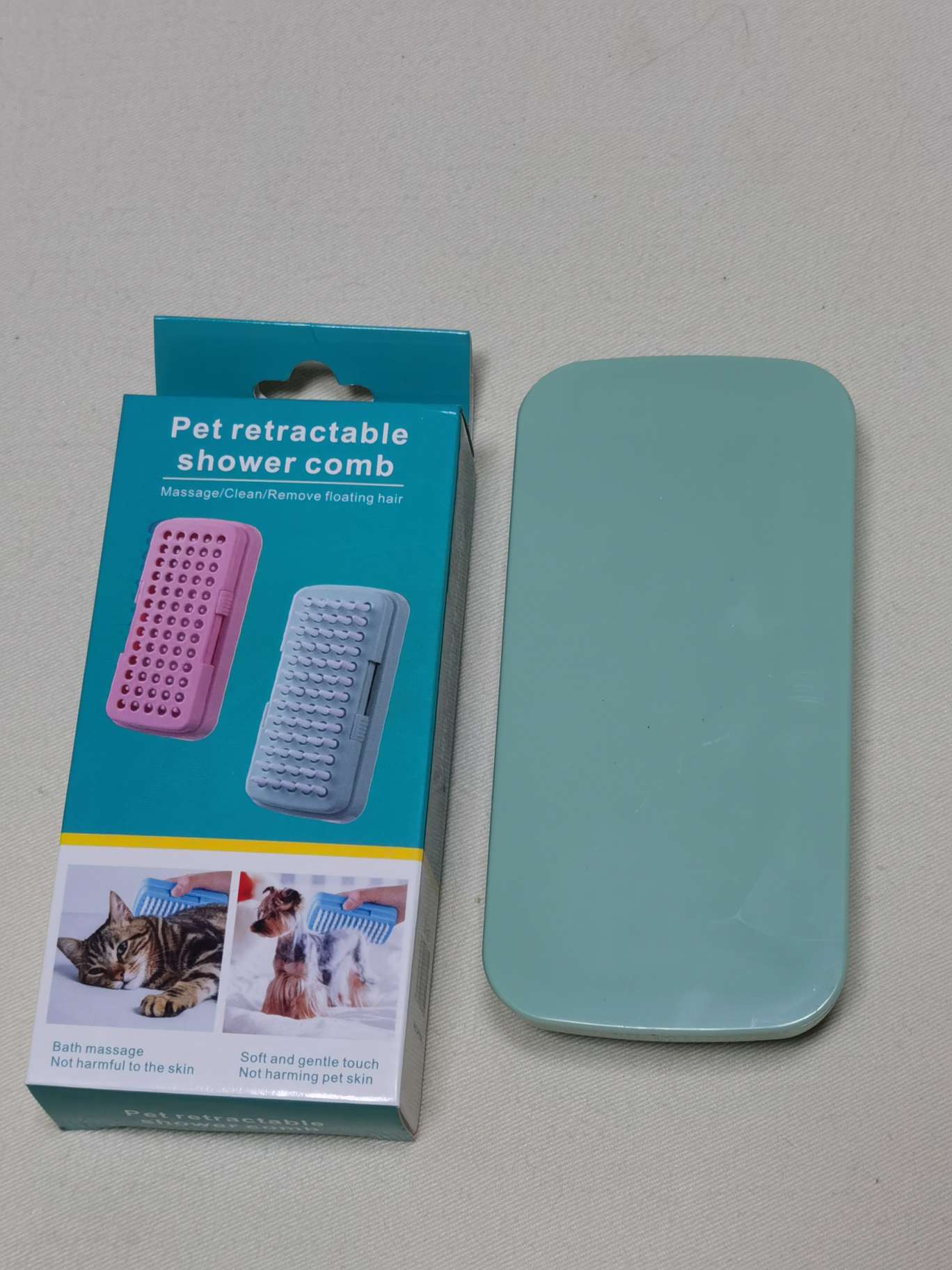 Portable telescopic comb, magic hair combing, cleaning without harming the scalp, hairdressing comb, smooth hair washing comb, pet brush undefined