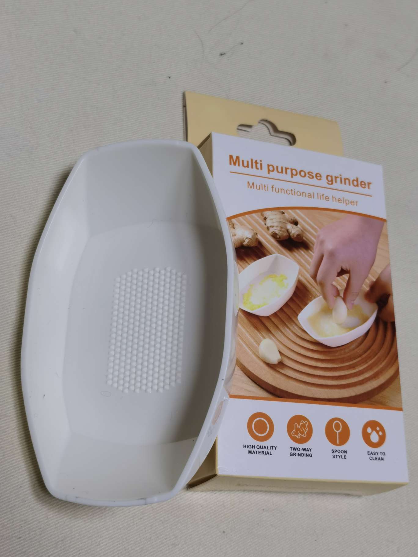 Kitchen multi-functional manual ginger paste grinder, garlic paste grinder, scallion and ginger paste grinder, best-selling garlic paste machine, stone garlic mashing machine, garlic puree pressing Specification drawing
