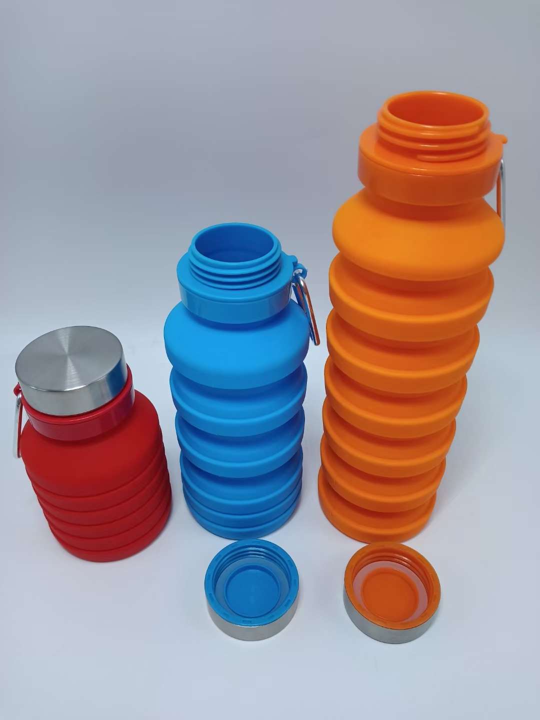 Silicone food-grade water cups, travel sports water bottles, outdoor silicone folding cups, large-capacity children's telescopic silicone cups undefined
