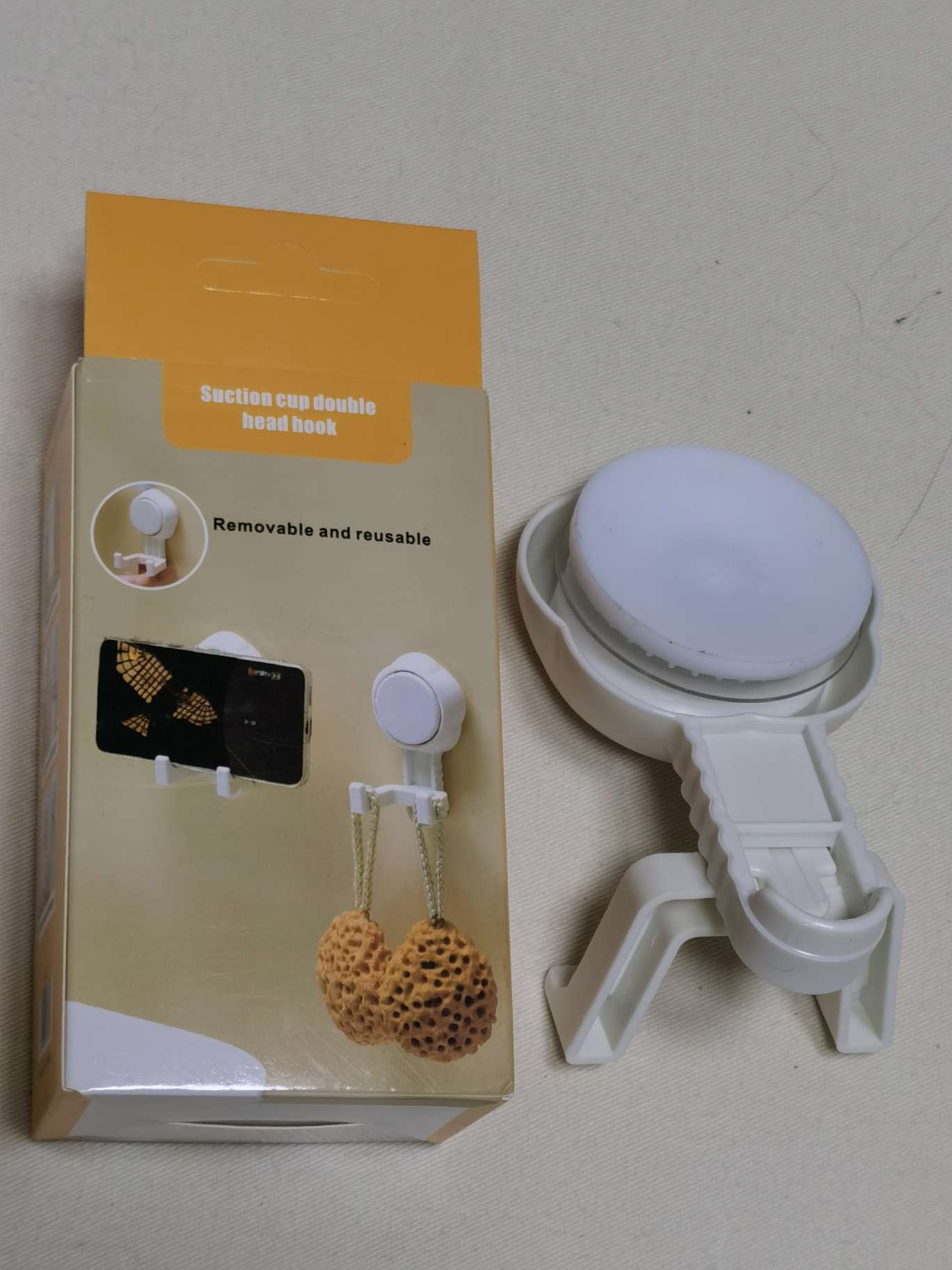 Suction cup hook, no-drilling bathroom door, seamless vacuum adhesive hook, kitchen strong load-bearing towel adhesive hook, hook adhesive hook, no-drilling hook, seamless nail undefined