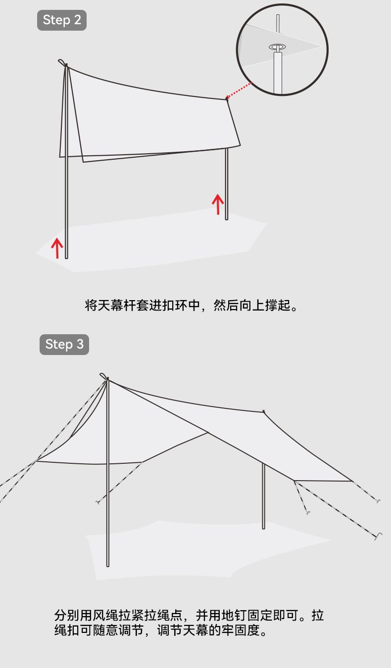 CHANODUG/ Chanoduji Outdoor Leisure sunshade, waterproof Portable canopy, camping Rainproof, multi-person sun protection canopy pic 12