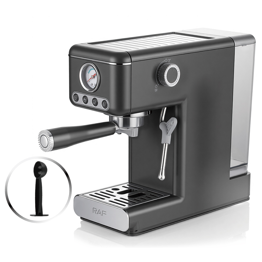 RAF European standard cross-border coffee machine, semi-automatic Italian latte art pump pressure, high-pressure steam coffee machine, stainless steel Specification image