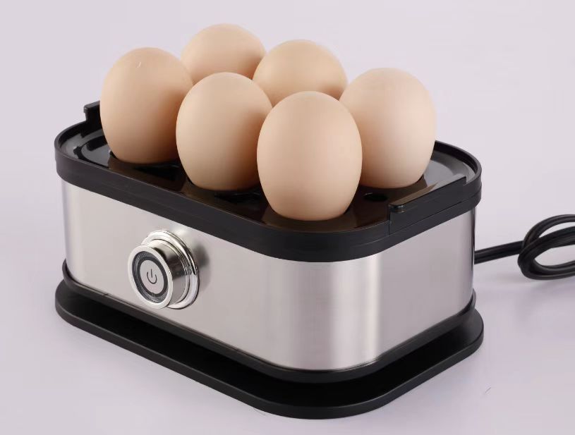 Stainless steel egg cooker, small mini portable egg cooker, kitchen egg steamer, household breakfast machine, multi-functional egg cooker and steamer full figure