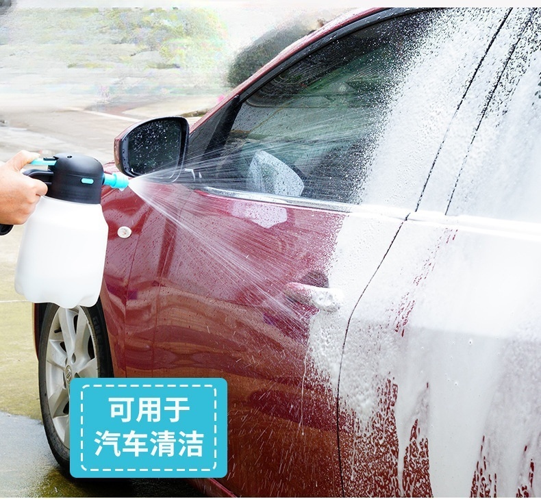 电动洗车专用泡沫喷壶无线充电气压式喷水壶喷雾浇花园艺喷壶15126HONGDA宏达园林详情6