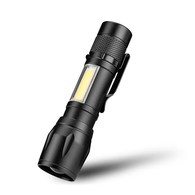 513 Telescopic focusing Flashlight, USB charging aluminum alloy flashlight, Mini Flashlight, Portable white Light Mini flashlight details Picture