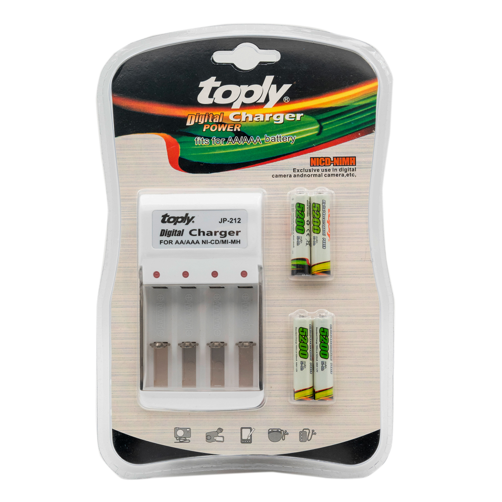 toply212 charger 5th 7th battery pack 1.2V nickel-metal hydride rechargeable battery AA AAA toy battery piece Zhejiang details Picture