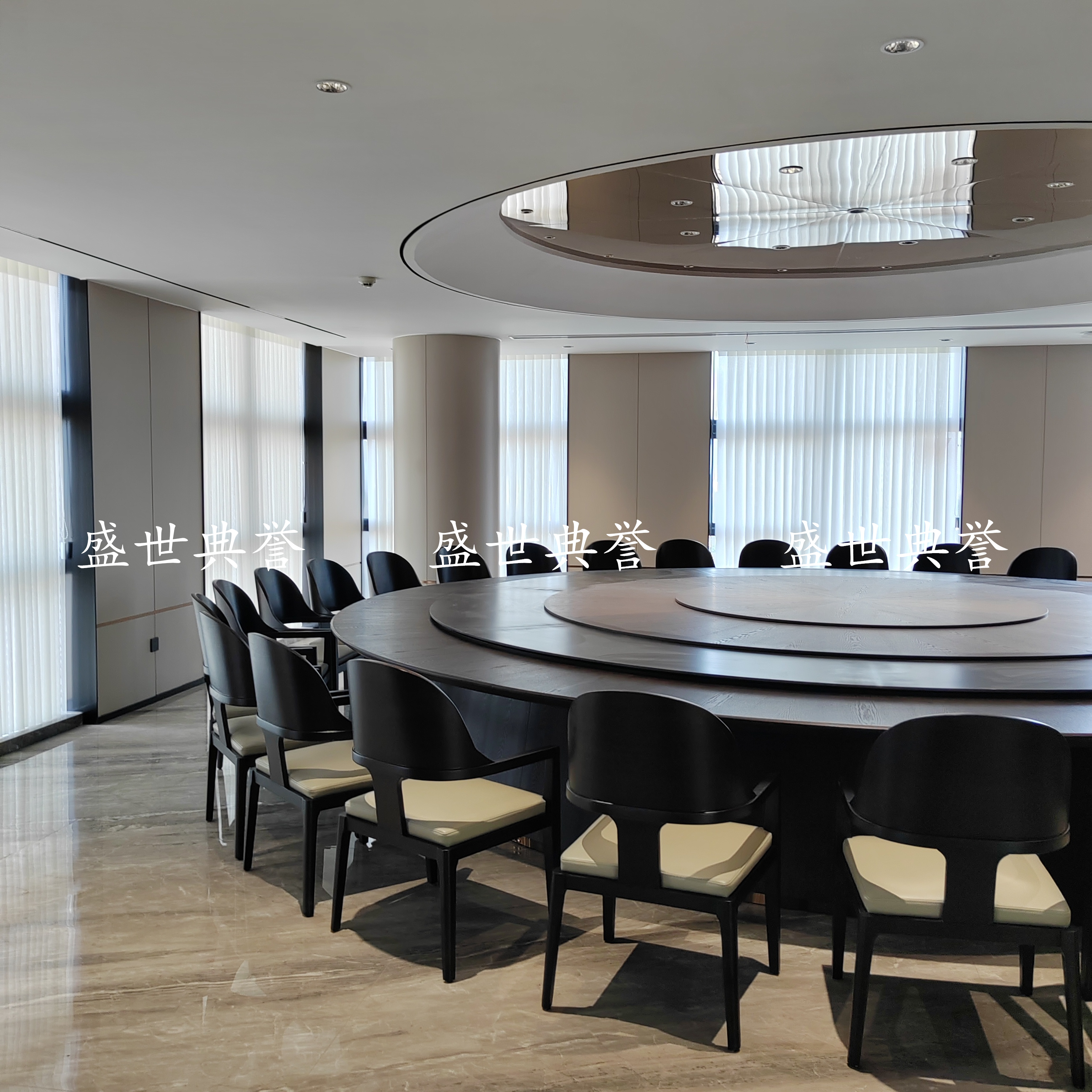 南平五星级酒店实木餐桌椅高端会所商务宴请实木椅餐厅包厢轻奢椅