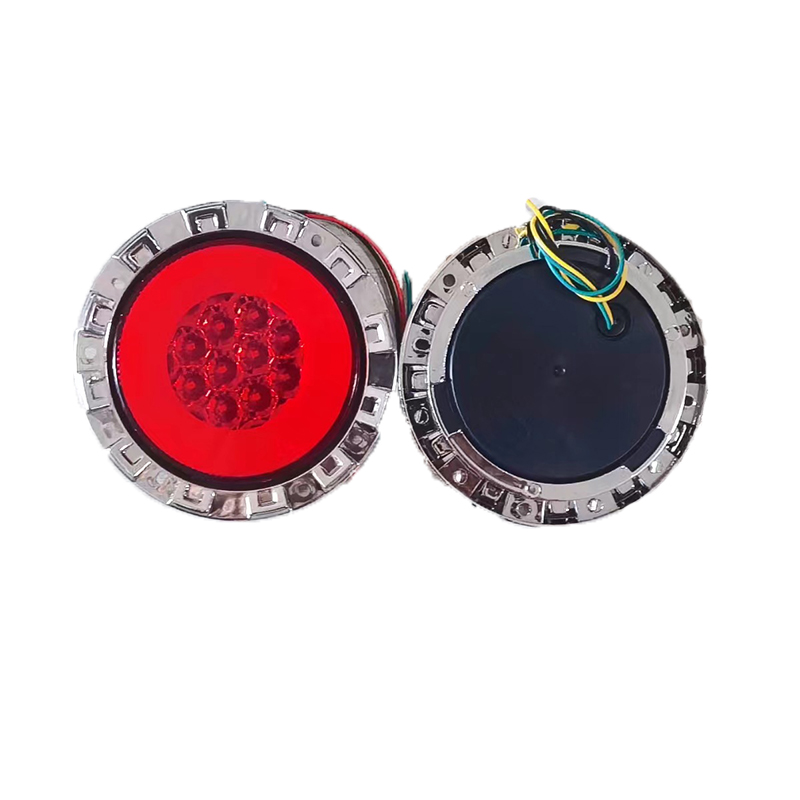 led car, truck, trailer, truck taillights, rear lights, turn signals, brake lights, reverse lights, signal lights, side lights, and combination lights details Picture